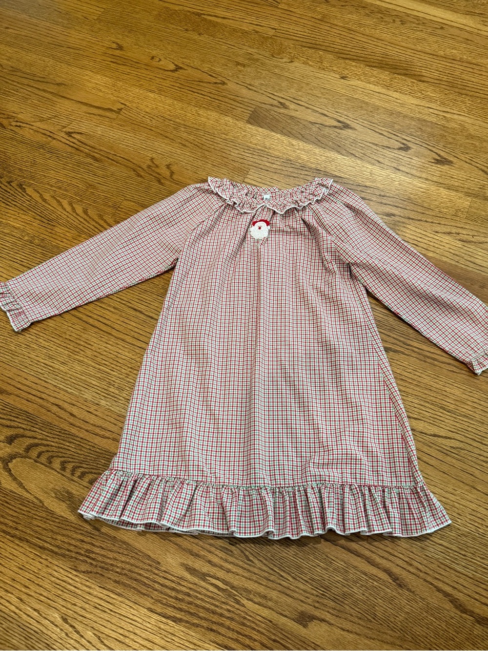 Sweet Dreams Red Gingham Ruffle Nightgown